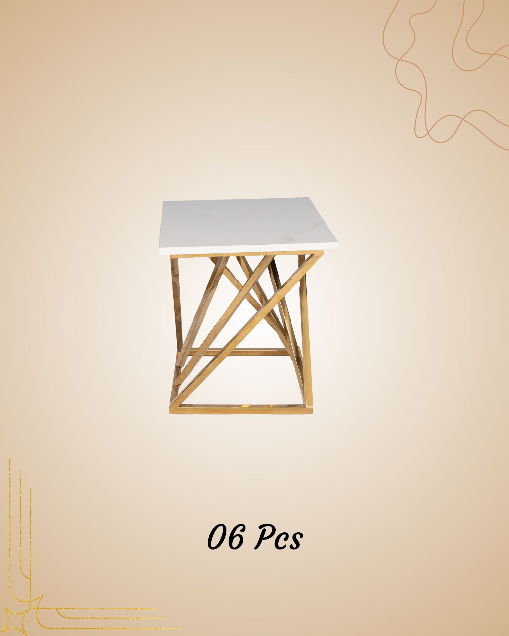 Phagun Decor Co - White Square Coffee Table